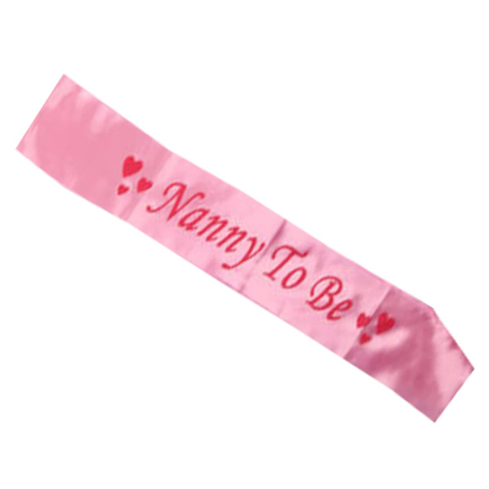 Écharpe de fête prénatale en satin avec empreinte de pied, accessoire de fête pour future maman
