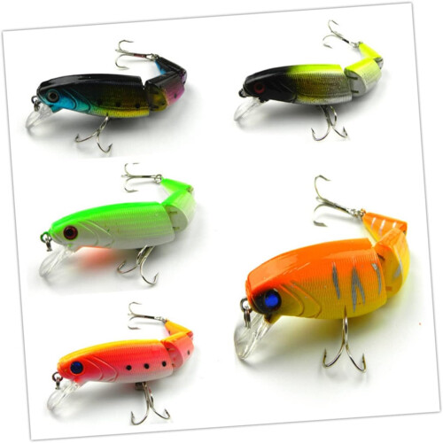 Leurre de pêche artificiel multi-couleurs vives pour pêcheurs 2