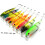 Leurre de pêche artificiel multi-couleurs vives pour pêcheurs 6