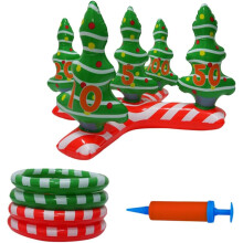 Adorable jeu de lancer de sapin de Noël haute fréquence pressé à chaud étanche facile à ranger pour garçons et filles couleur aléatoire