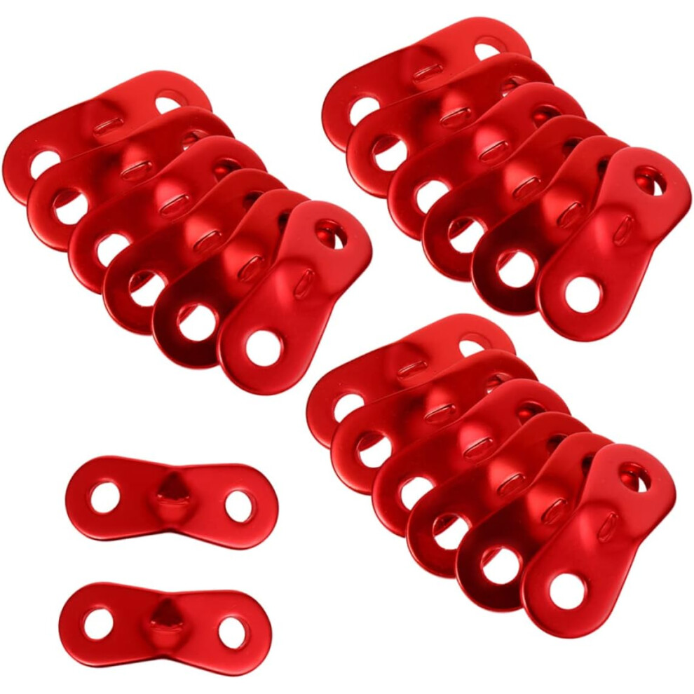 Lot de 40 boucles de corde en alliage d'aluminium en forme d'arc pour cordes à vent de tente