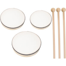 Lot de 3 tambours à main pour adultes