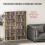 Homcom HOMCOM CD Storage Unit DVD Tower Blu-ray Storage Shelf for Office, Natural 3