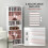 Homcom HOMCOM CD Storage Unit DVD Tower Blu-ray Storage Shelf for Living Room White 4