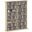 Homcom HOMCOM CD Storage Unit DVD Tower Blu-ray Storage Shelf for Office, Natural 2