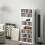 Homcom HOMCOM CD Storage Unit DVD Tower Blu-ray Storage Shelf for Living Room White 1