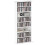 Homcom HOMCOM CD Storage Unit DVD Tower Blu-ray Storage Shelf for Living Room White 2