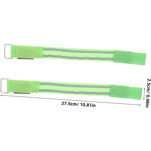 Practical Led Reflective Arm Bands for Runners 2 Pack Night Walking Safety Straps Reflective Material for Enhanced Visibility 1