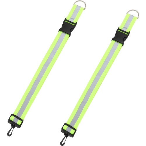 2pcs Reflective Running Belt Shoulder Strap High Visibility Reflective Band