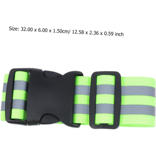 2 Pcs Reflective Arm Bands for Night Running Adjustable Safety Straps 1