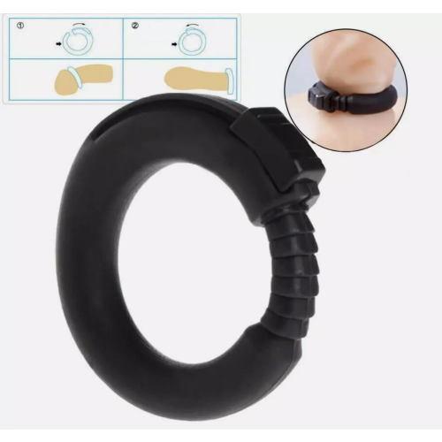 Male Adjustable Silicone Cock Ring Delay Ejaculation & Support 2