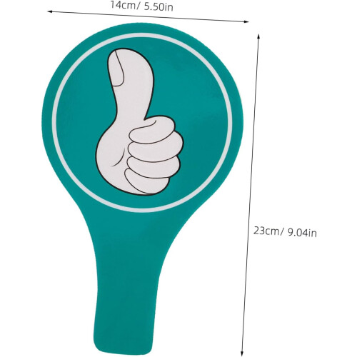 1 Set Whiteboard with Stand Answer Board Flipside Handheld Judging Board Thumbs up Thumbs 1