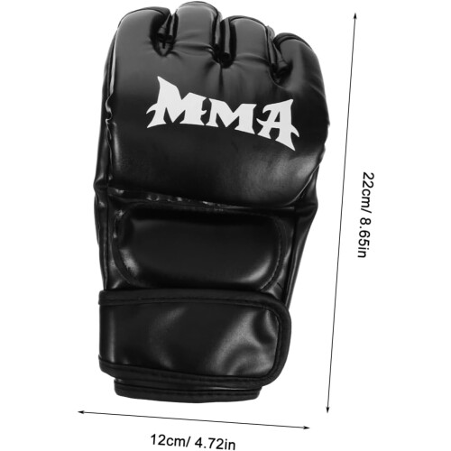 Halbfinger-Boxhandschuhe für MMA- und Kickbox-Training, tragbare Sparring-Handschuhe 1