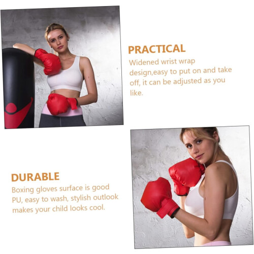 1 Paar verschleißfeste tragbare Kickbox-Boxhandschuhe 1