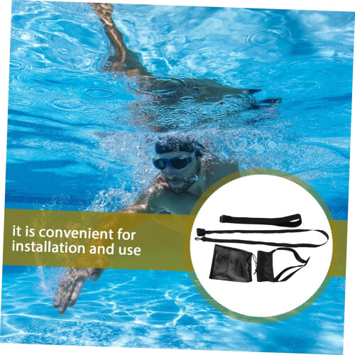 Schwimmfallschirm-Gürtel-Set, Beinschwimmer, Pull Buoy für Schwimmkrafttraining 2
