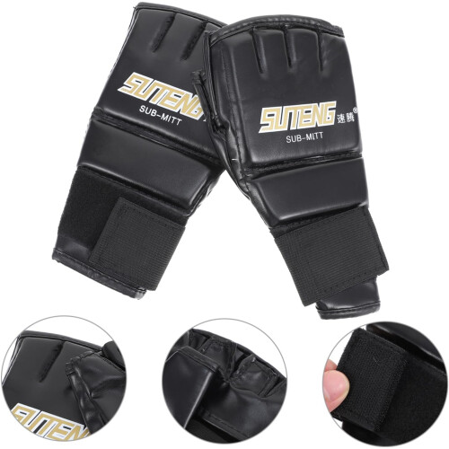 Halbfinger-Boxhandschuhe für Training und Sparring Atmungsaktive Kickboxhandschuhe 1
