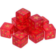 Robustes Harz-Sternwürfel-Set, 10-teilig, Standardgröße für ein verbessertes Spielerlebnis