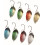 Set Bass Angelausrüstung Löffel Köder Bass Köder Angelköder Angellöffel Angeln Angelköder Kunstköder Vorrichtung Pailletten 8