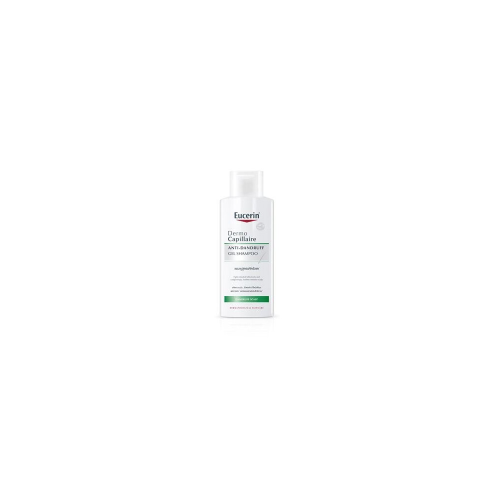 Eucerin Dermo Capillaire Anti-dandruff Gel Shampoo for Sensitive Greasy Scalp for Women, 250ml by Eucerin
