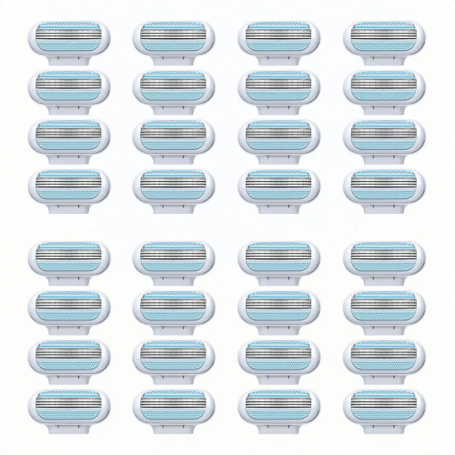 32 Pcs Venus Deluxe Smooth Sensitive Replacement Razor Blades Heads