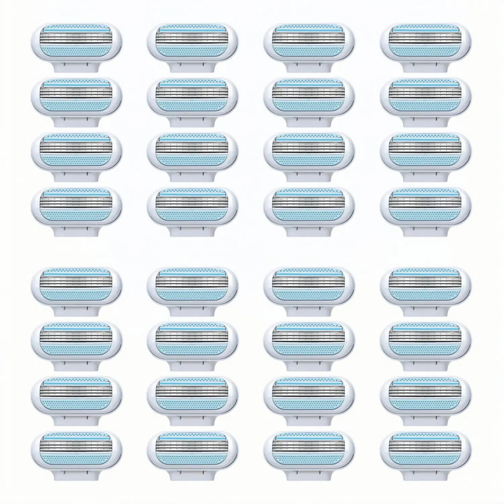 32 Pcs Venus Deluxe Smooth Sensitive Replacement Razor Blades Heads-image-OPC-PGMQV7X-NEW
