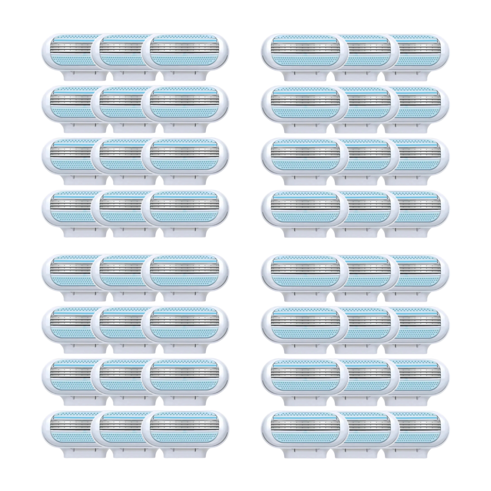 48 Pcs Venus Deluxe Smooth Sensitive Replacement Razor Blades Heads