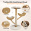 Bingopaw Cat Climbing Tree Tower for Multiple Cats with Cushion Sisal Scratching Post 5