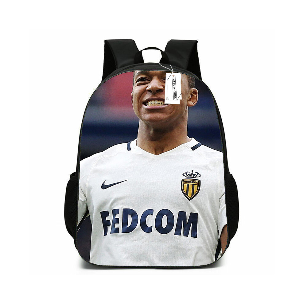 (32, 15-inch backpack (38*29*11)) New Football Star Mbappe Print Simple Teenager School Bag Men and Women Leisure Travel Backpack-image-OPC-PGMRG82-NEW