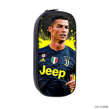 (30, Component pen bag) New C Ronaldo Star Children's Creative Simple Cartoon Pencil Bag Student Storage Pencil Bag Wear-resistant Large Capacity Stationery Bag