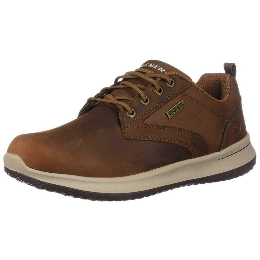 Skechers Mens Delson- Antigo Waterproof Bungee Slip On Sneaker Cdb 10.5 Us