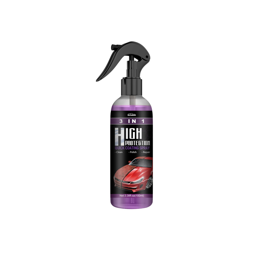 Rayhong 3 In 1 High Protection Quick Car Coating Spray, Diy Paint Change Color Cleaning Coating Spray