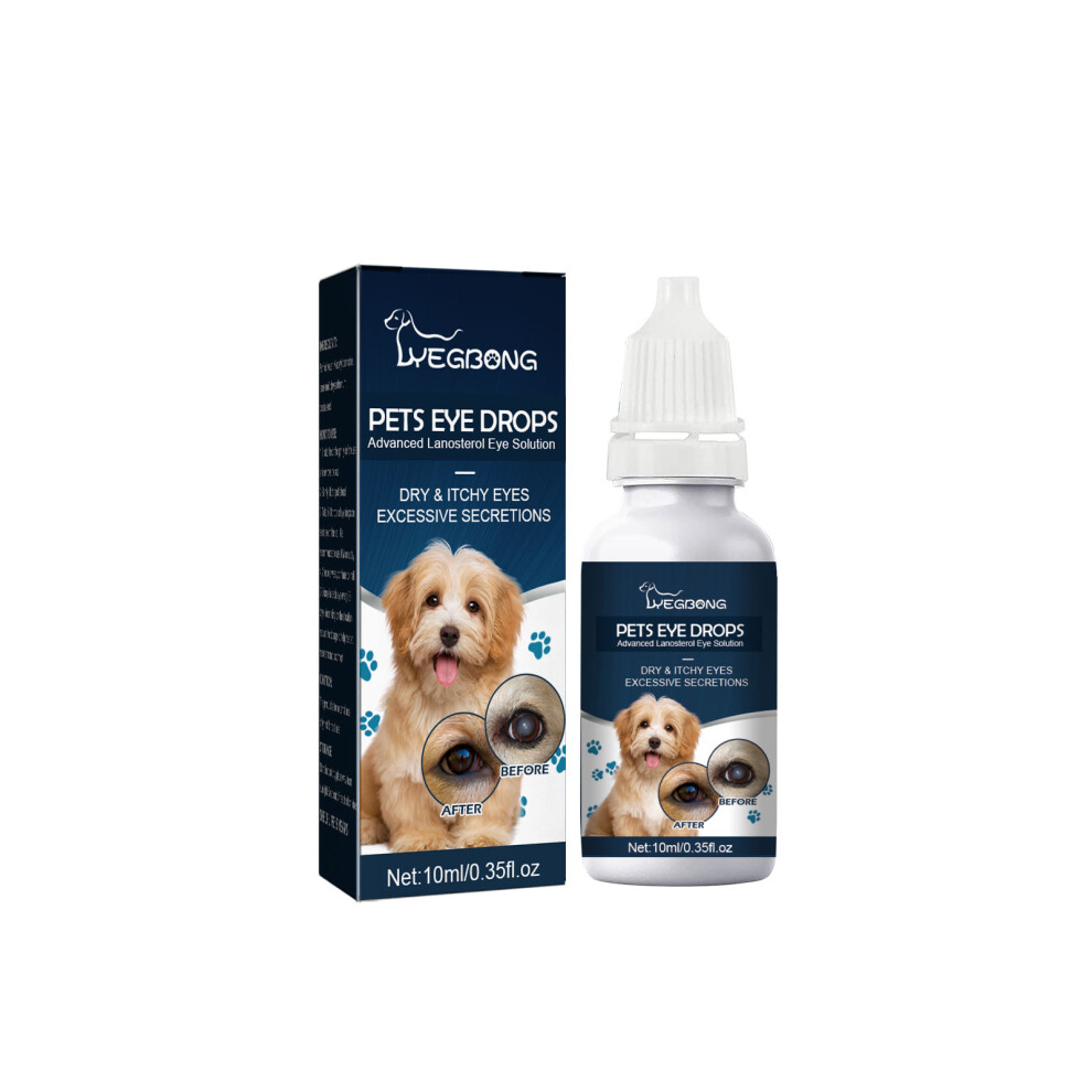 Yegbong Pet Eye Drops, Cats And Dogs Remove Tears Relieve Eyes Itchy Cleansing Eye Drops