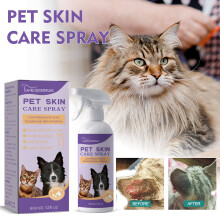Yegbong Pet Skin Relief Spray, Relieves Dog And Cat Skin Itchiness Eliminates Mites Cleaning Care Spray