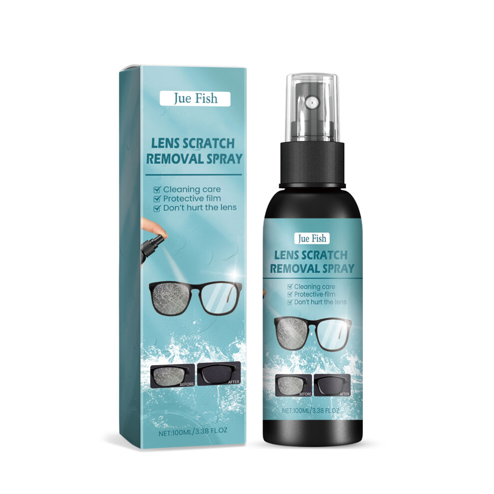 Jue-Fish Lens Scratch Remover, Repair Scuff Scratches Refurbished Eye Lens Glass Blur Curing Agent