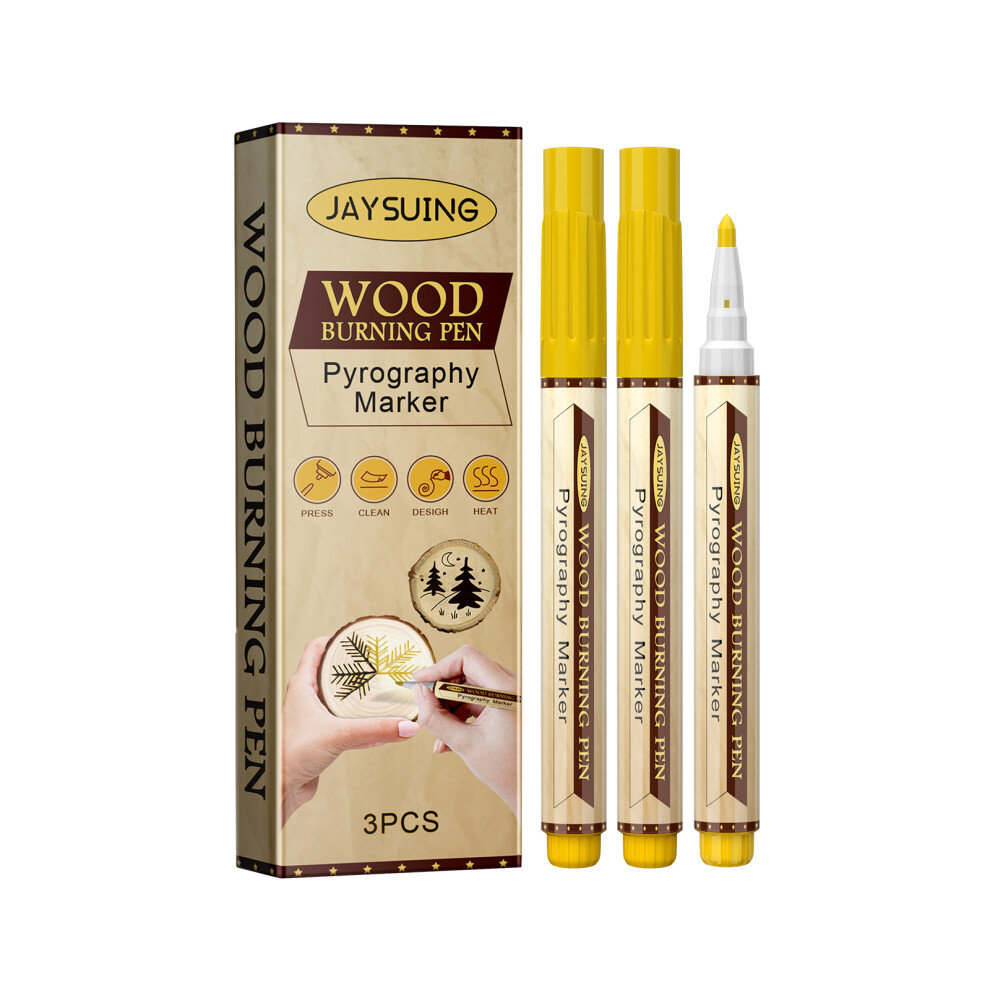 Jaysuing Combustion Marker, Wood Branded Coasters Cutting Board Handmade Diy Design Burning Pyrography Pen
