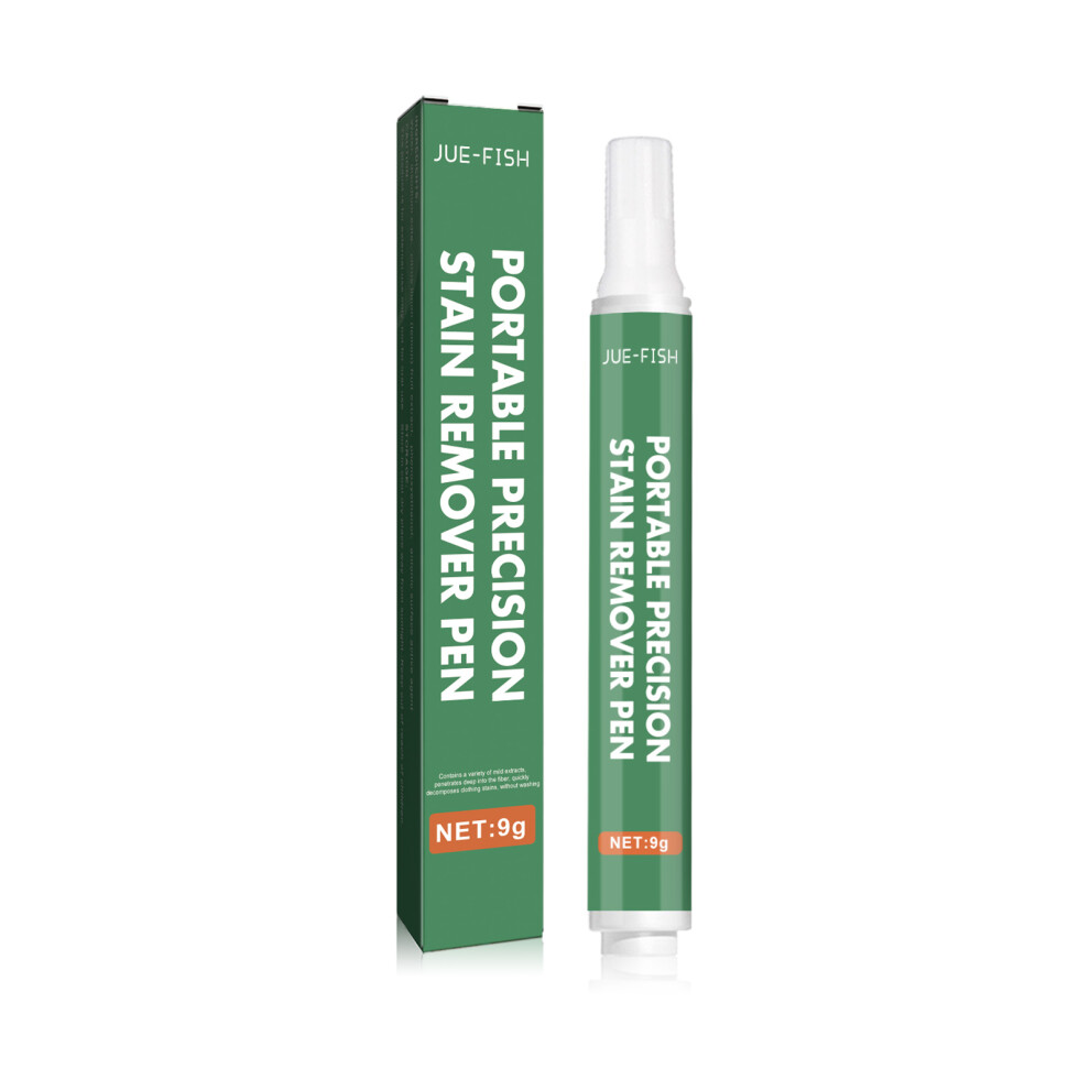 Jue-Fish Portable Precision Stain Remover Pen, Free Wash Remove Oil Stains Yellow Clothes Clean And Decontamination Pen