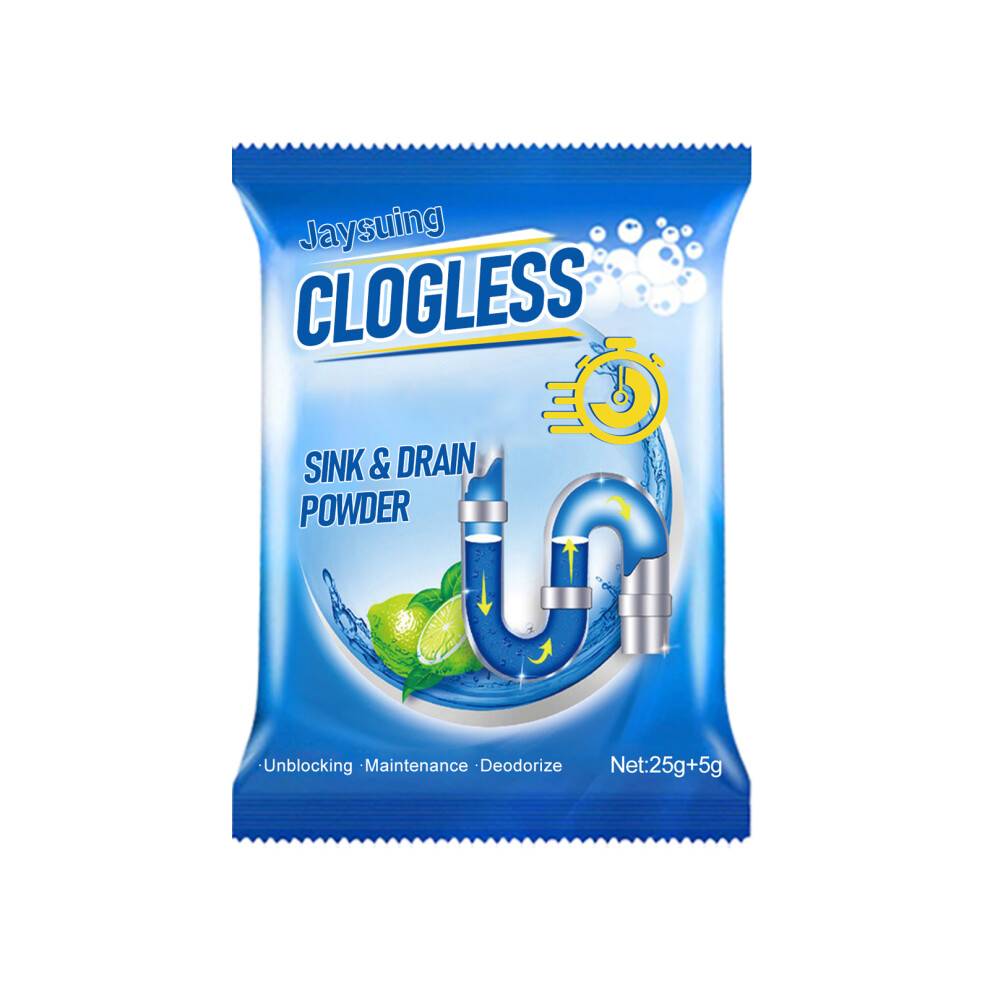 Jaysuing Drains Blocked Remove Powder Drain Toilet Kitchen Blocked Pipe Unclog Cleaning Powder