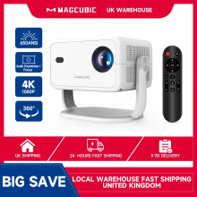 Magcubic 4K Android Projector 650ANSI Auto Focus & Keystone 1080P 360°