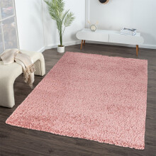 (120 x 170 cm) Baby Pink Shaggy Rug - Ultra Soft Thick Pile Carpet - Fluffy Rug for Bedroom, Living Room & Nursery - 7 Sizes Available