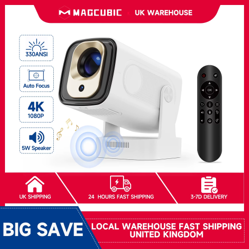 Magcubic HY310 4K Auto Focus Android 11 Mini Projector 330ANSI 5W 1