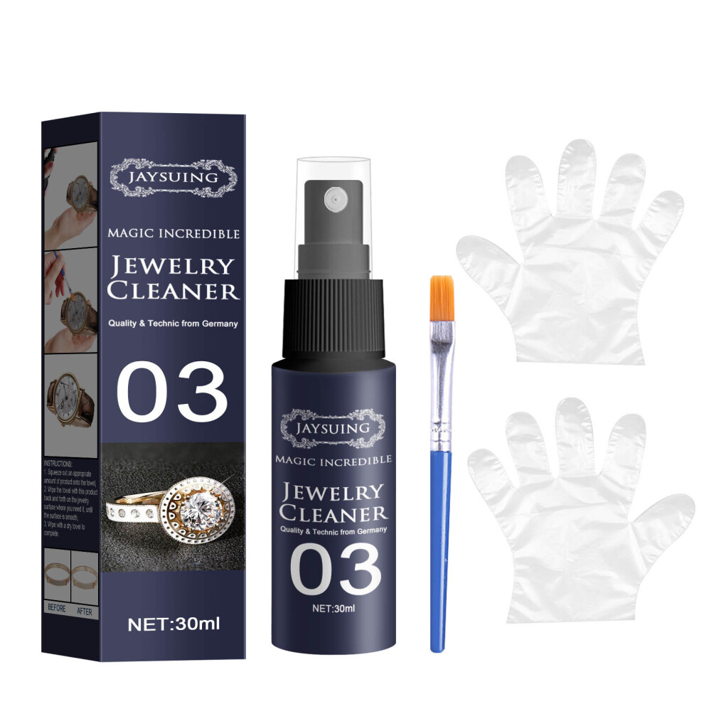 Jaysuing Jewelry Cleaner, Rust Decontamination Dial Cleaning Gold Watch Diamond Ring Cleaning Spray
