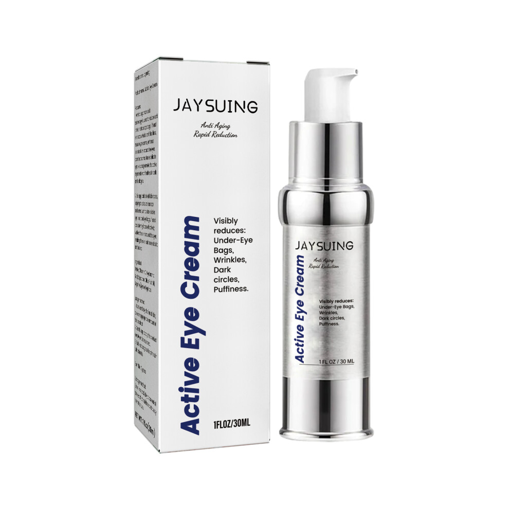 Jaysuing Active Eye Cream, Anti-Wrinkle Eye Cream Reduces Fine Lines, Bags And Dark Circles, Hydrates And Tightens The Skin Around The Eyes