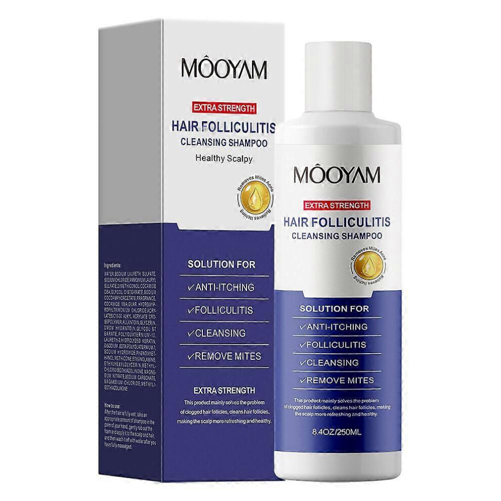 (3PCS) Anti-Fungal Shampoo for Folliculitis, Seborrheic Dermatitis, Scalp Psoriasis - Relieves Itchy & Dry Scalp, Gentle for All Hair Types