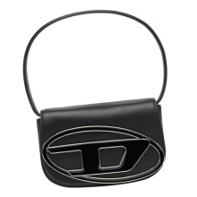 Trendige leichte Damen-Umhängetasche aus PU-Leder in Schwarz – kompakte Clutch/Schultertasche, vielseitig tragbar