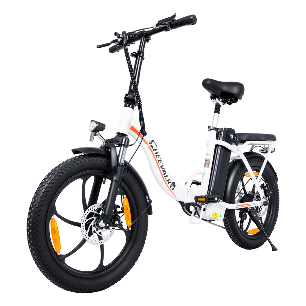 Cheevalry C16 250W 48V16AH 25KM/H 20 inch Fat Tire Electric Bike White