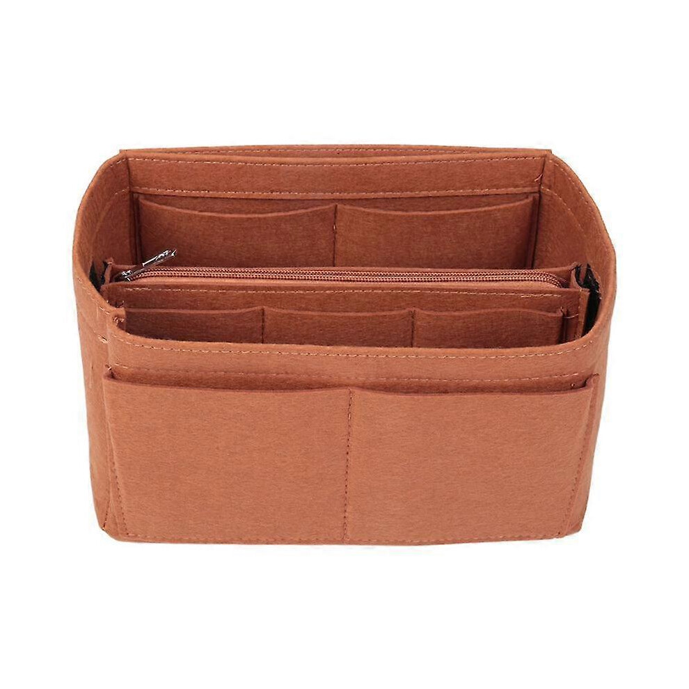 Home Storage Bag Purse Organizer Felt Insert Bag Makeup Organizer Inner Purse Portable Cosmetic Bag