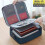 hot-selling multi-functional document storage bag large-capacity family document file package creative passport document package Three-layer lock gray 5
