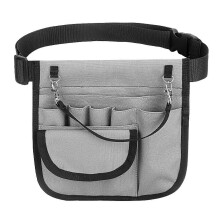 Nurse Pouch Grey Portable Oxford Cloth Large Capacity Nurse Waist Pouch Organizer for Hospital