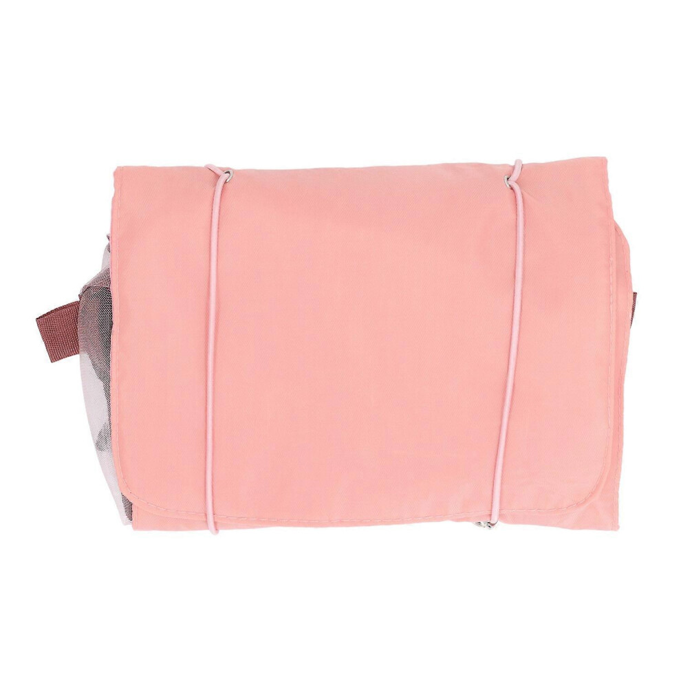 4 in 1 Makeup Bags Foldable Detachable Cosmetic Bag Removable Compartments Mesh Bags Roll Up Toiletr