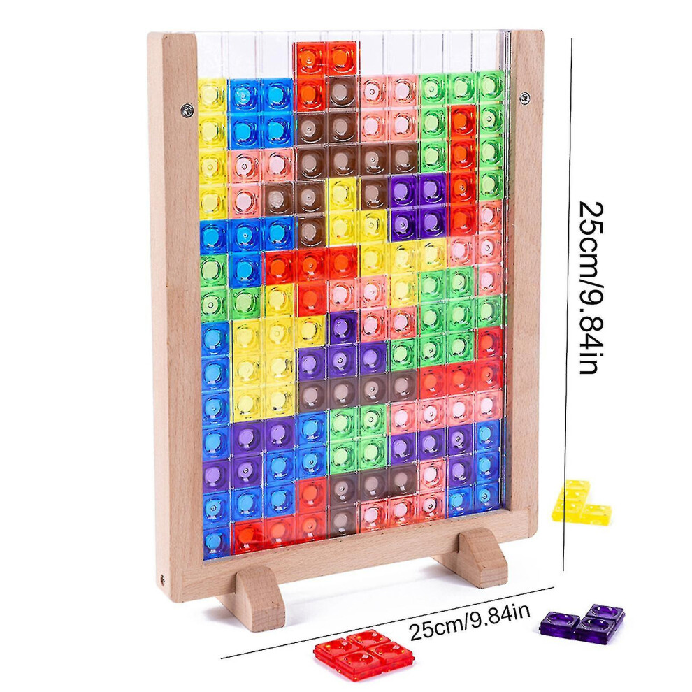 (C) 3d Tangram Tetris Game Math Toy N Bs Jigsaw Educat Toys V